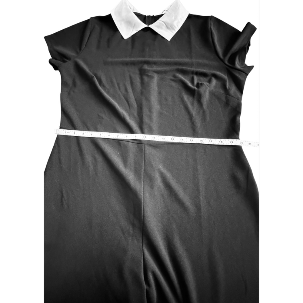 Women's Fashion Nova Black White Short Sleeve Jumpsuit 2X NWT - Picture 13 of 13